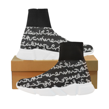 Vector Line Unicorn Stretch Sock Women's Shoes