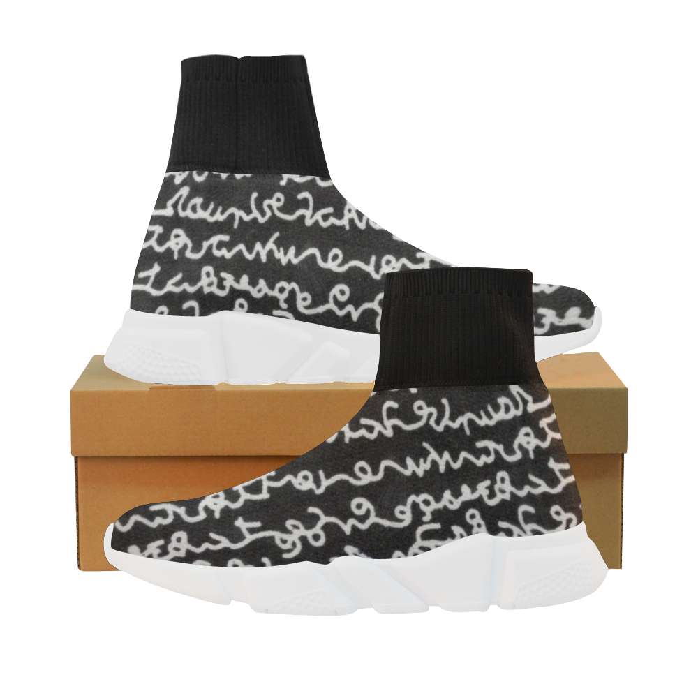 00E55C325616C1903A6BD1331D5F1CA9.png Vector Line Unicorn Stretch Sock Women's Shoes