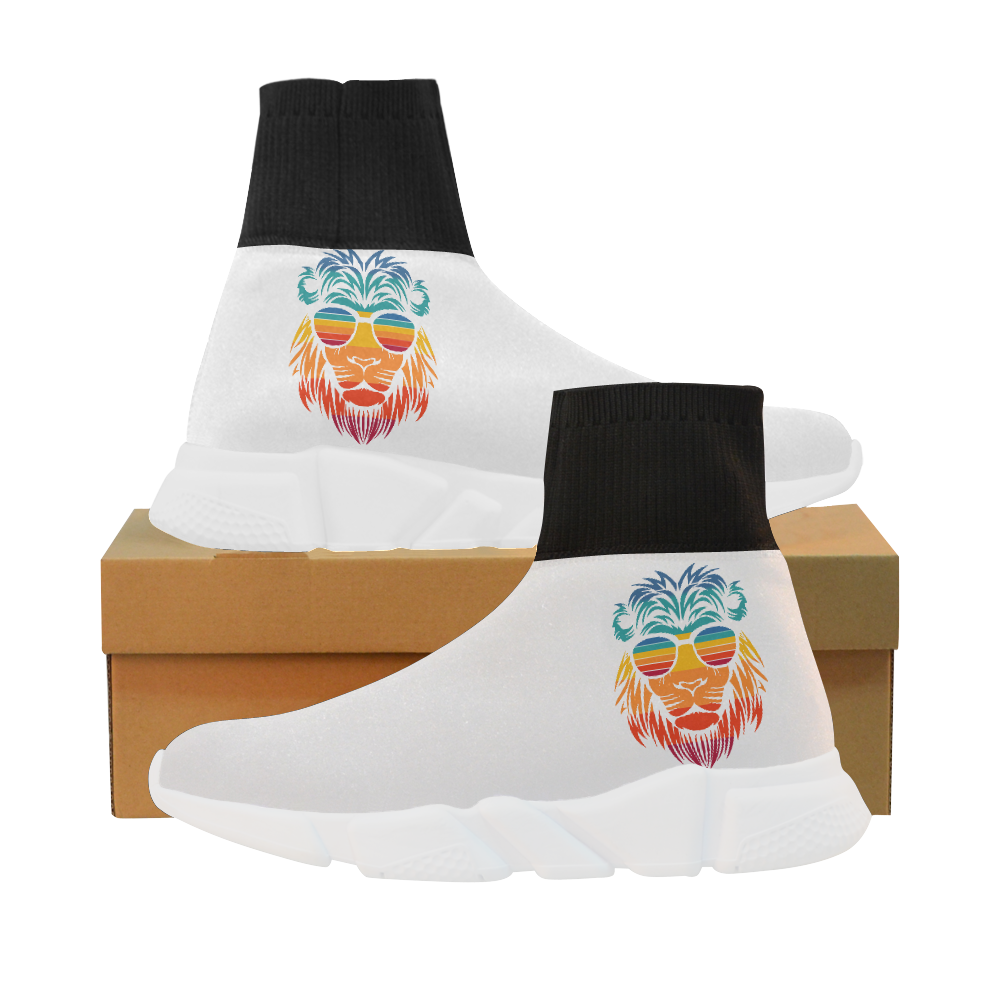 0F6F748E82E75702EA4919FE5BF9D380.png Lion Unicorn Stretch Sock Women's Shoes