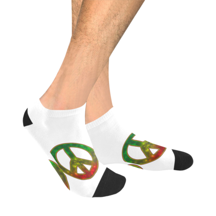 Peace Rastafarian Men's Ankle Socks