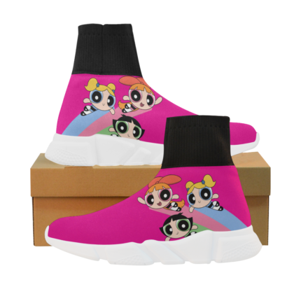 Kids Pushing Unicorn Stretch Sock Women's Shoes