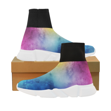 Inspiration of Watercolor Unicorn Stretch Sock Women's Shoes