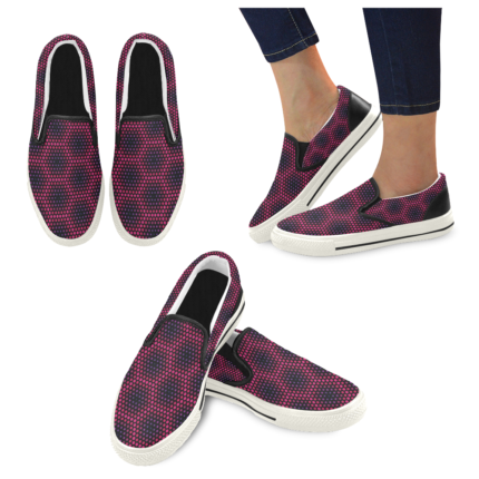 Dots Women's Unusual Slip-on Canvas Shoes