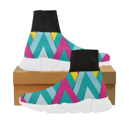 Vector Seamless Unicorn Stretch Sock Women's Shoes