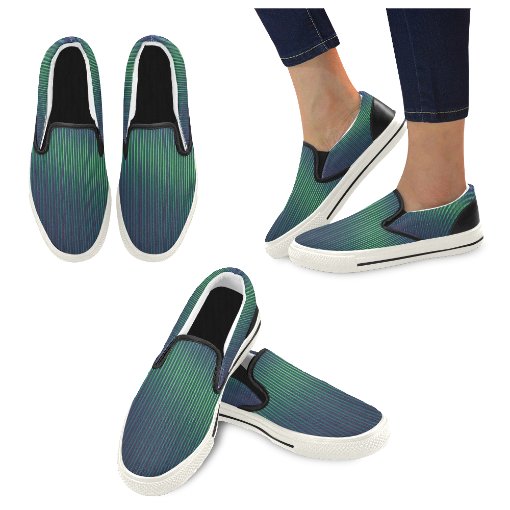 55941F92D9214F49514AE7D553779EDC.png Strip Line Women's Unusual Slip-on Canvas Shoes