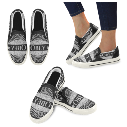 Obey Men's Slip-on Canvas Shoes