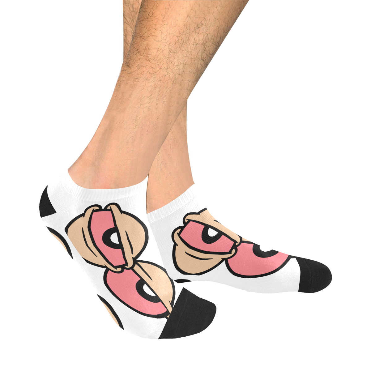 9745A6B673FF403E4817F39A8FFB3CF1.png Two Eyes Men's Ankle Socks