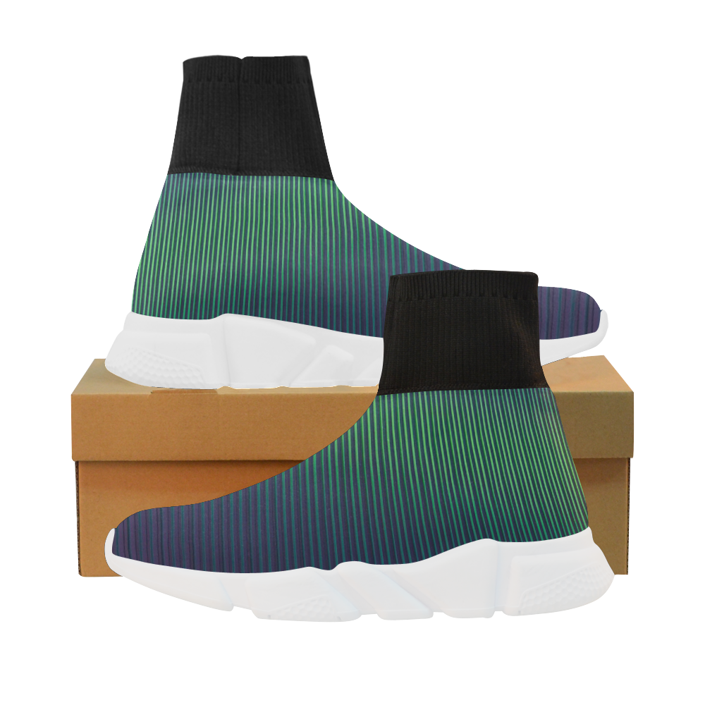 B2A28CFBAD6308A9F112DDDEC886F930.png Strip Line Unicorn Stretch Sock Women's Shoes