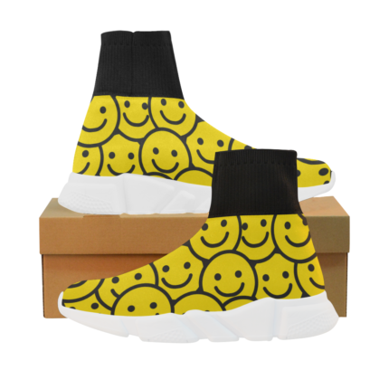 Smiley Unicorn Stretch Sock Women's Shoes