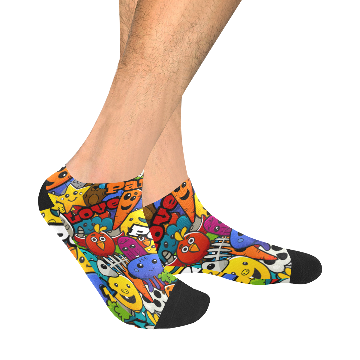 F4B6C23FFF6961A0C96C269F02E50DB6.png Peace Party Men's Ankle Socks