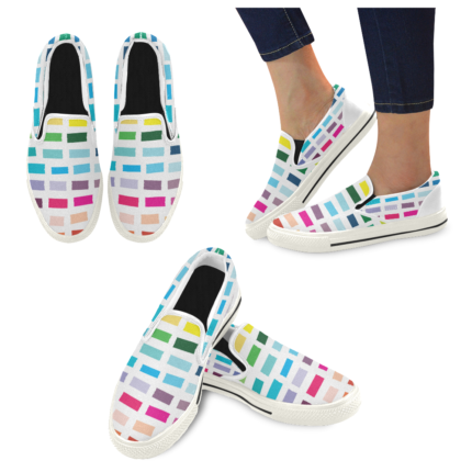 Strip Gap Women's Unusual Slip-on Canvas Shoes