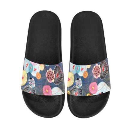 beautiful colorful abstract Women's Slide Sandals